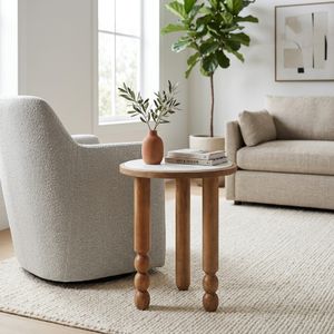 BELLWORTH WHITE TABLE 23 (IN) 2