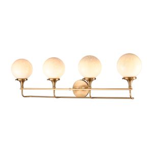 Beverly Hills 38'' Wide 4-Light Vanity Light - Satin Brass 3
