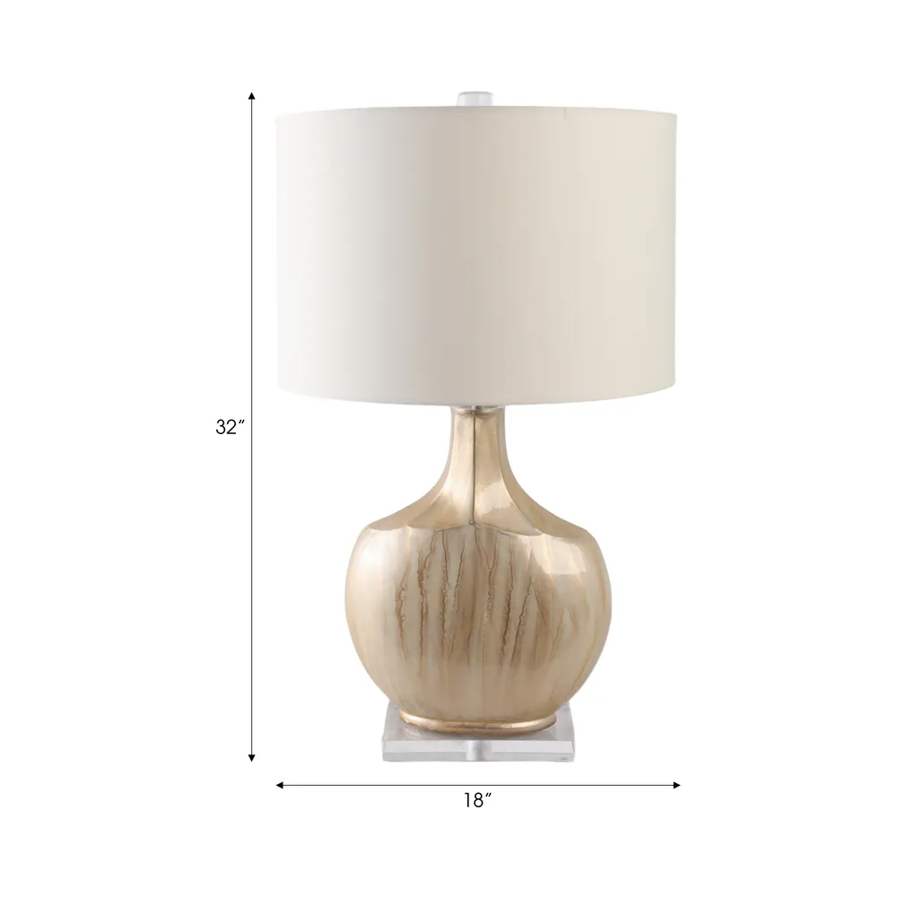 ASHERBURN GOLD LAMP 32 (IN)
