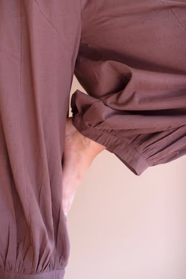 Drawstring Balloon Pant / Mulberry