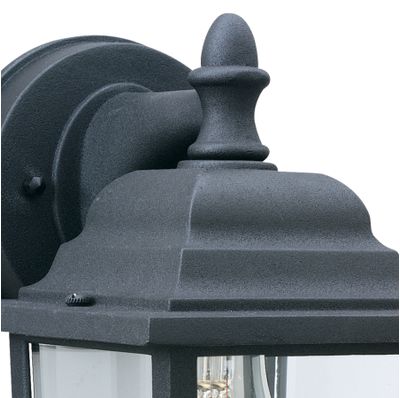 Hawthorne 8.5″ High 1-Light Outdoor Sconce - Black
