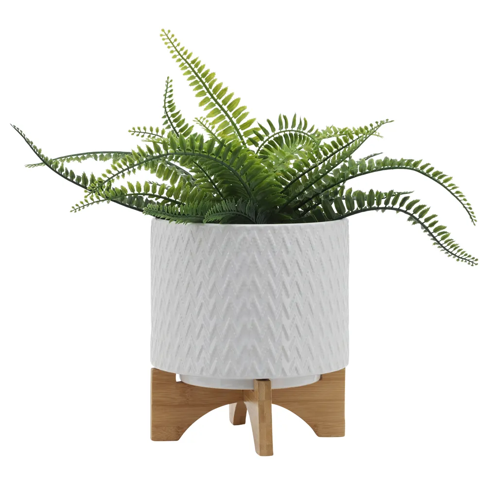 DOYLETON WHITE PLANTER 10 (IN)