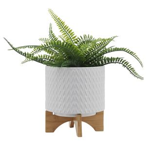 DOYLETON WHITE PLANTER 10 (IN) 4