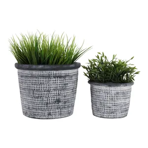 KENDALLWICK SET OF 2 BLUE PLANTER 9 (IN) 3