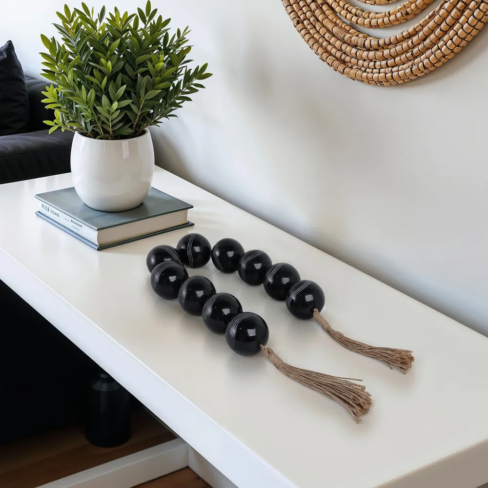 GORDONSTONE BLACK BEAD 3 (IN)