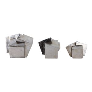 HUTTONWAY SET OF 3 SILVER ORBS 7 (IN) 1