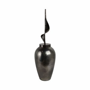 GUNNARGROVE GRAY GLASS VASE 33 (IN) 1