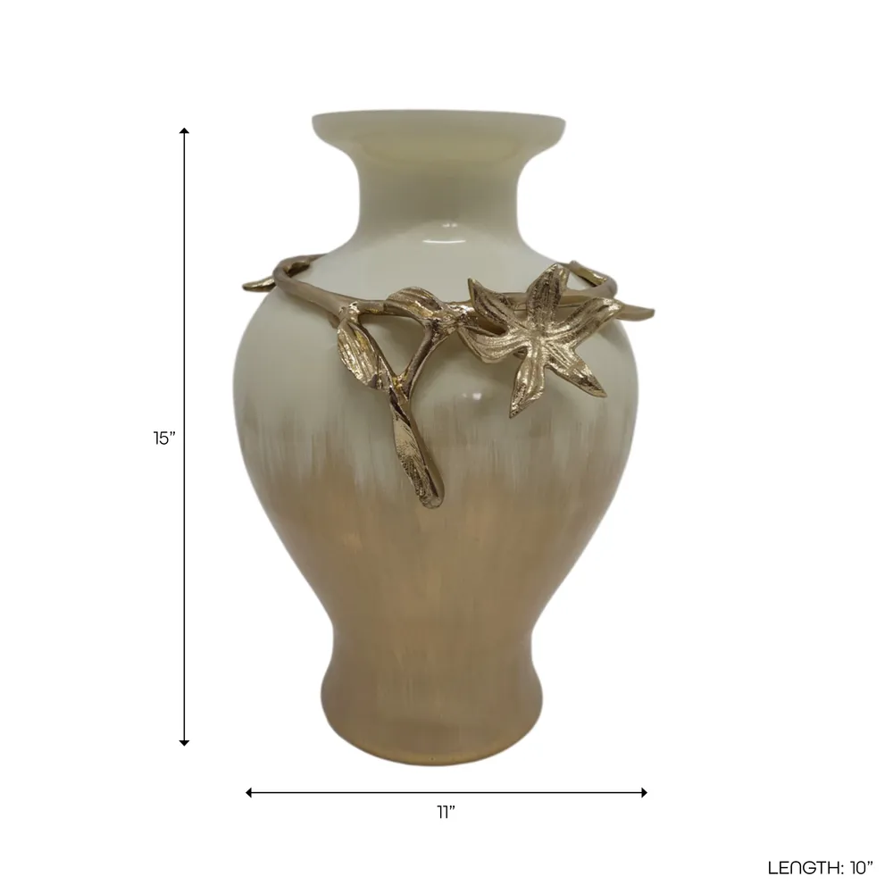 HOPEPORT GOLD VASE 15 (IN)
