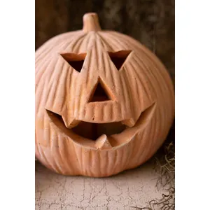 Terracotta Jack-O-Lantern 3