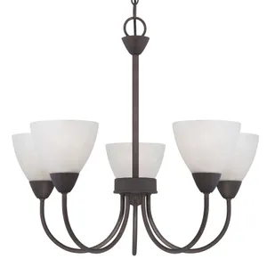 Tia 22.5'' Wide 5-Light Chandelier - Painted Bronze 3