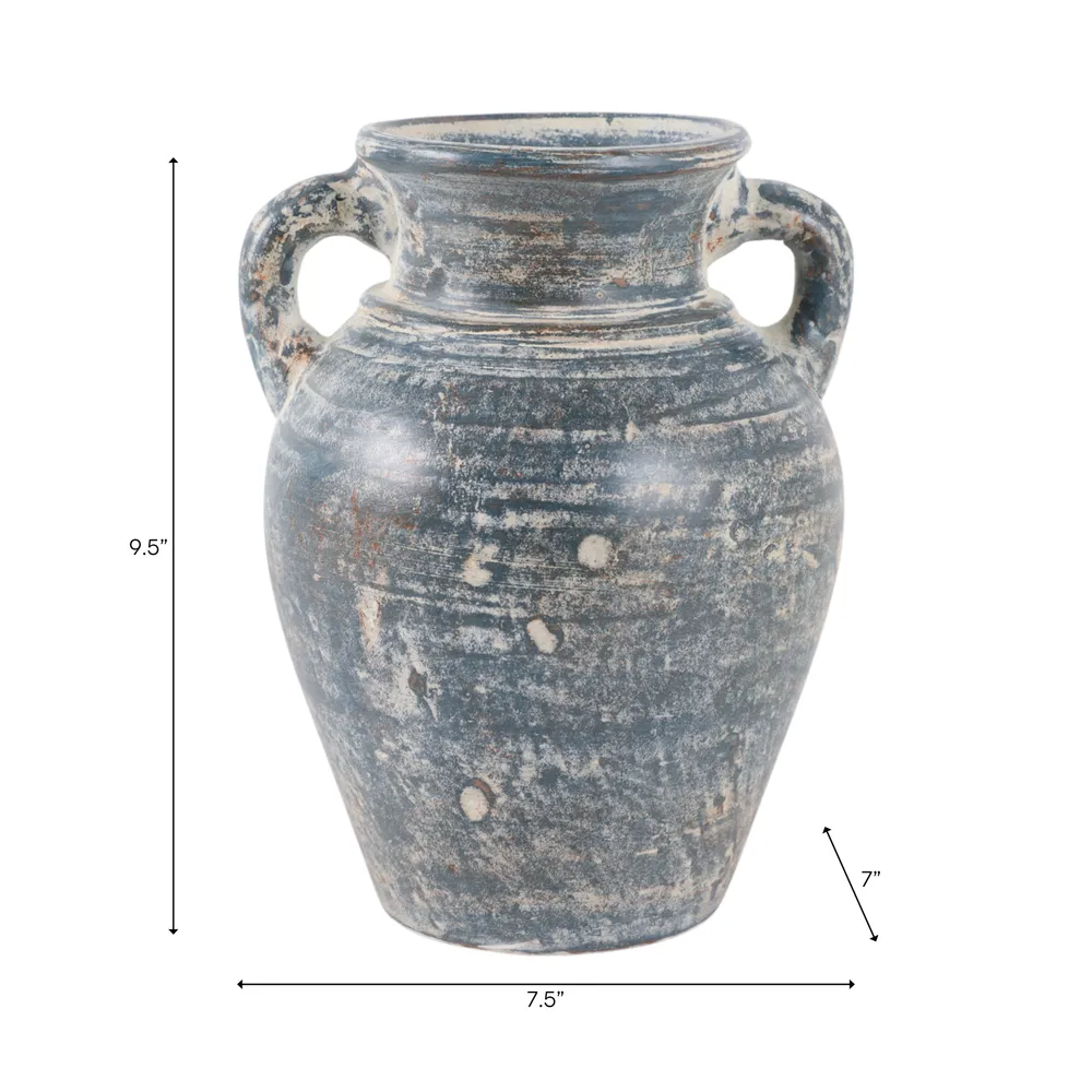 CARLINROSE BLUE VASE 10 (IN)