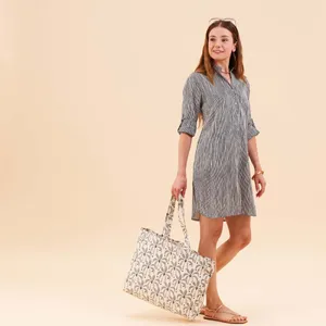 Palm Bunch Little Shopper Canvas Tote Bag 7