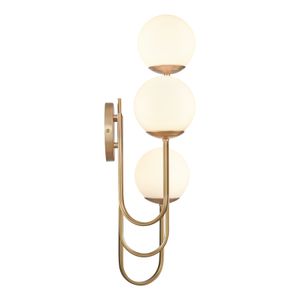 Caroline 28'' High 3-Light Right Sconce - Brushed Gold 4