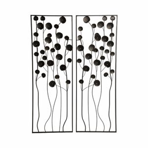 NEWTONCROSS SET OF 2 BLACK METAL WALL 36 (IN) 1