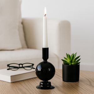SKYLERCLIFF BLACK CANDLE HOLDER 7 (IN) 9