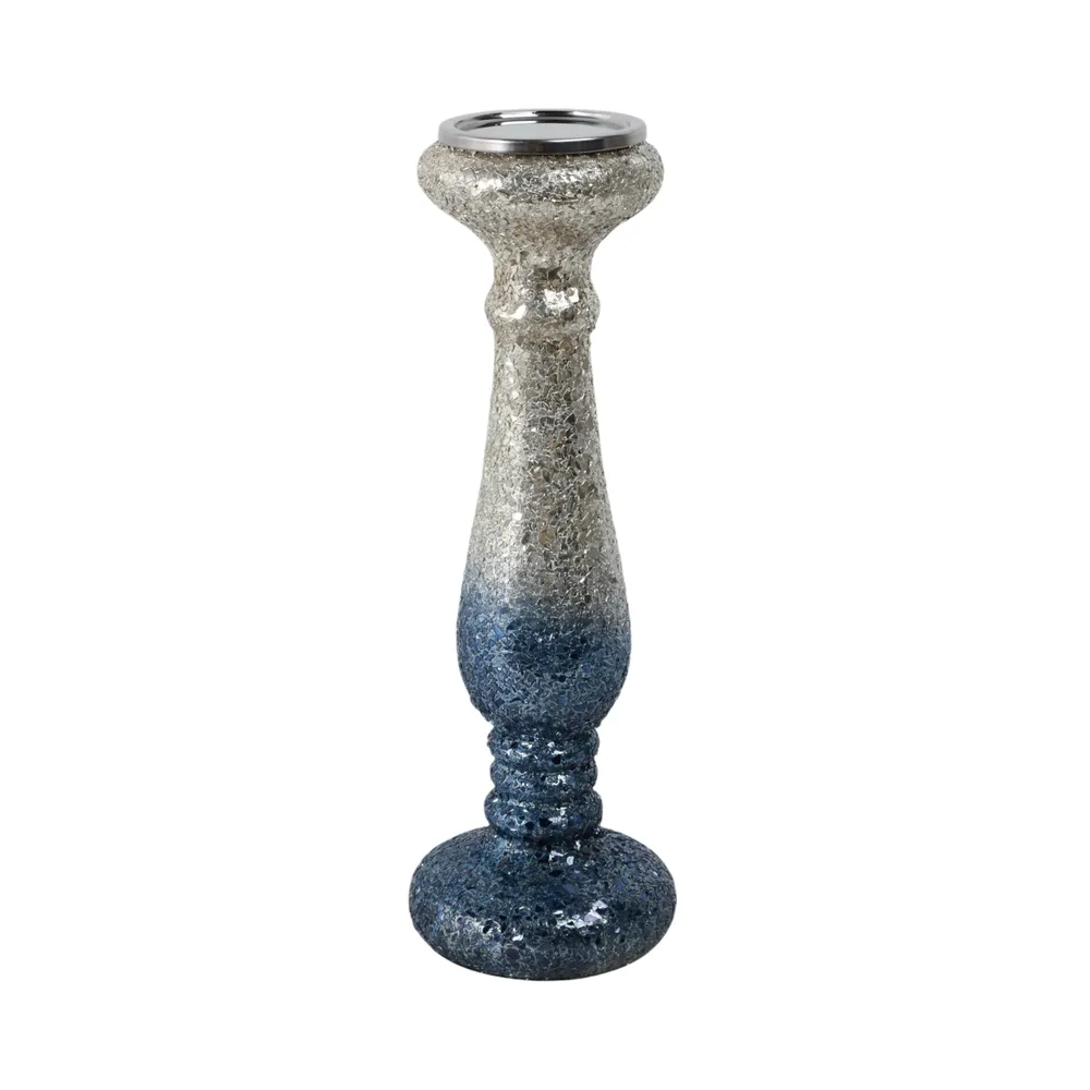 EASTONLAND BLUE CANDLE HOLDER 16 (IN)