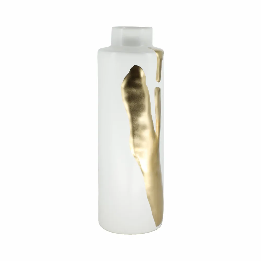 JUNEROSE WHITE VASE 16 (IN)