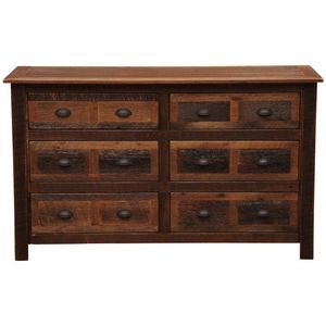 Barnwood Six Drawer Dresser - Premium Line 4