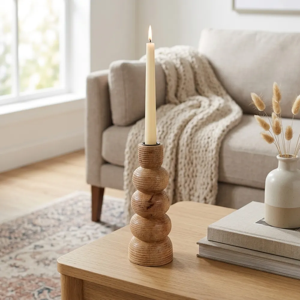 DALEYWIND BROWN CANDLE HOLDER 8 (IN)