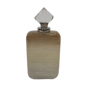 DAMIENMORE SET OF 2 TAN GLASS VASES 16 (IN) 5