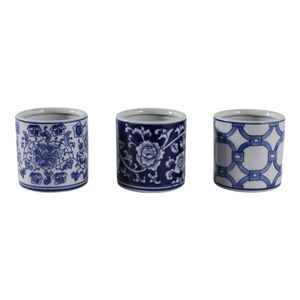 GERBERTON SET OF 3 BLUE PENCIL CUP 4 (IN) 5
