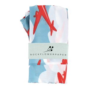 Airplane blu Reusable Shopping Bag 5