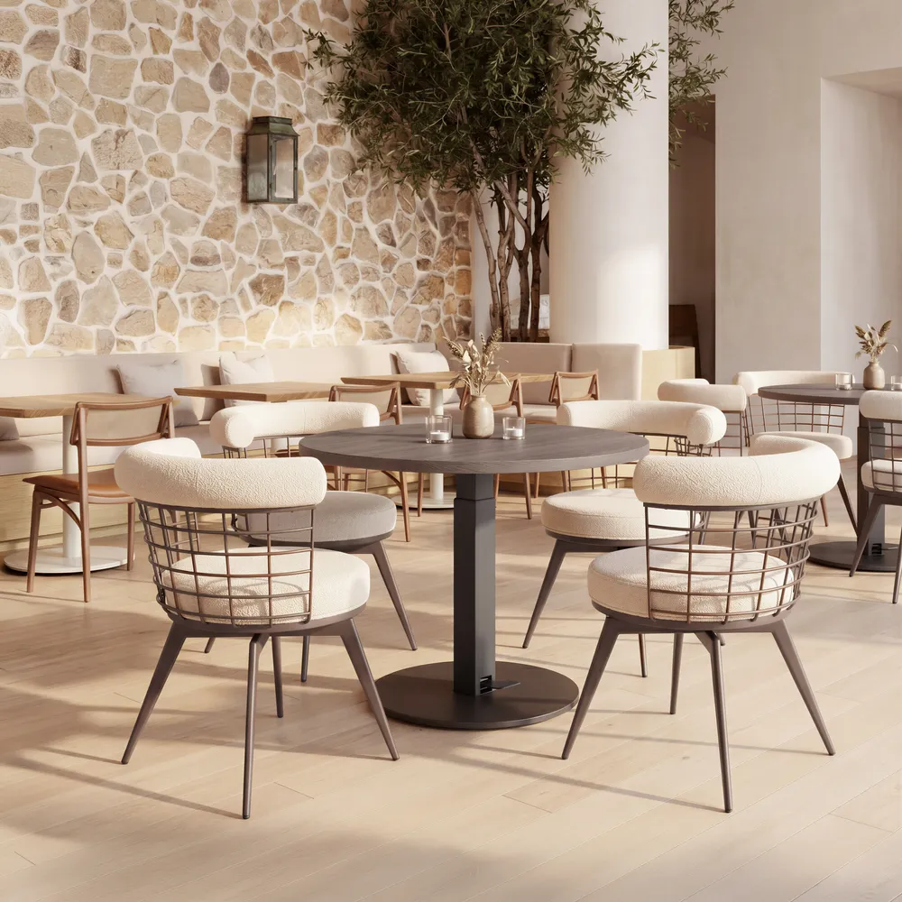 Hawley Adjustable Dining Table Walnut