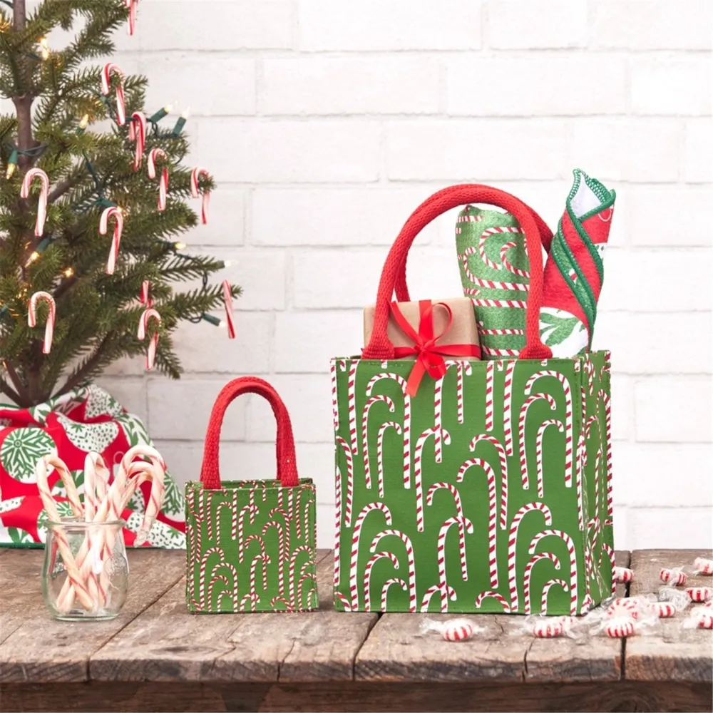 Candy Canes Small Tincy Wincy Reusable Gift Bag