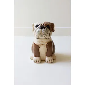 Ceramic Bulldog Canister 4