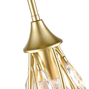 Flora Grace 7'' Wide 1-Light Mini Pendant - Champagne Gold 3