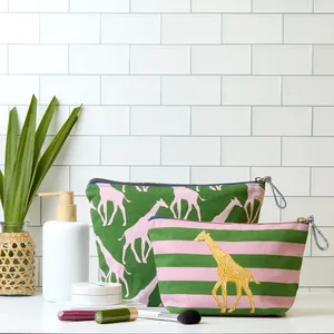 Giraffe Essential Canvas Pouch Set of 2 3