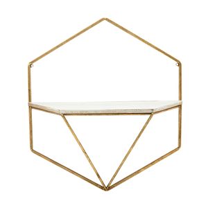 IRVINGMILL SET OF 2 GOLD WALL SHELF 17 (IN) 3