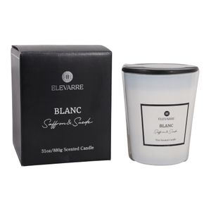 ROWANSTONE BLANC SAFFRON & SUEDE CANDLE 7 (IN) 6