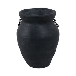 TILTONBEACH BLACK VASE 10 (IN) 5