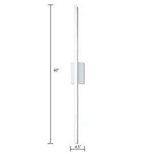 Ava 60'' High Integrated LED Sconce - Gloss White 2