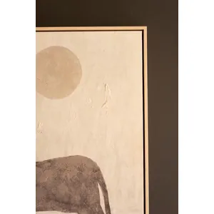 Framed Two Horses with Sun Paintings 4