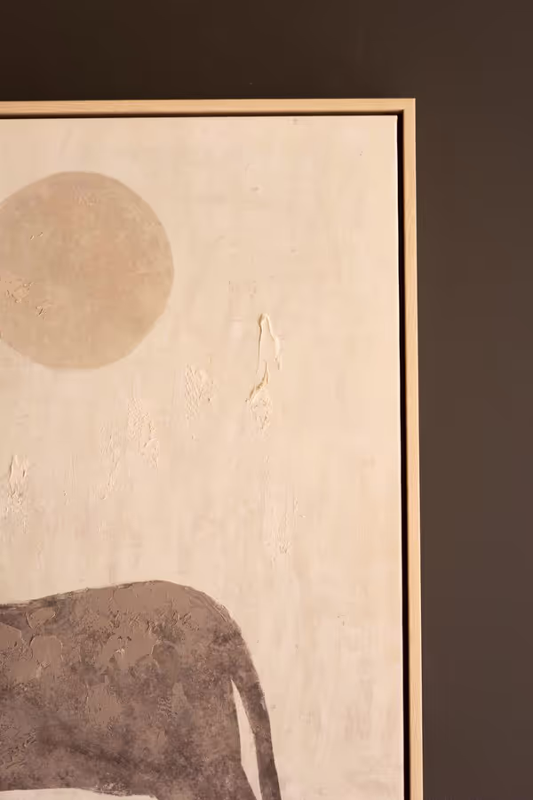 Framed Two Horses with Sun Paintings