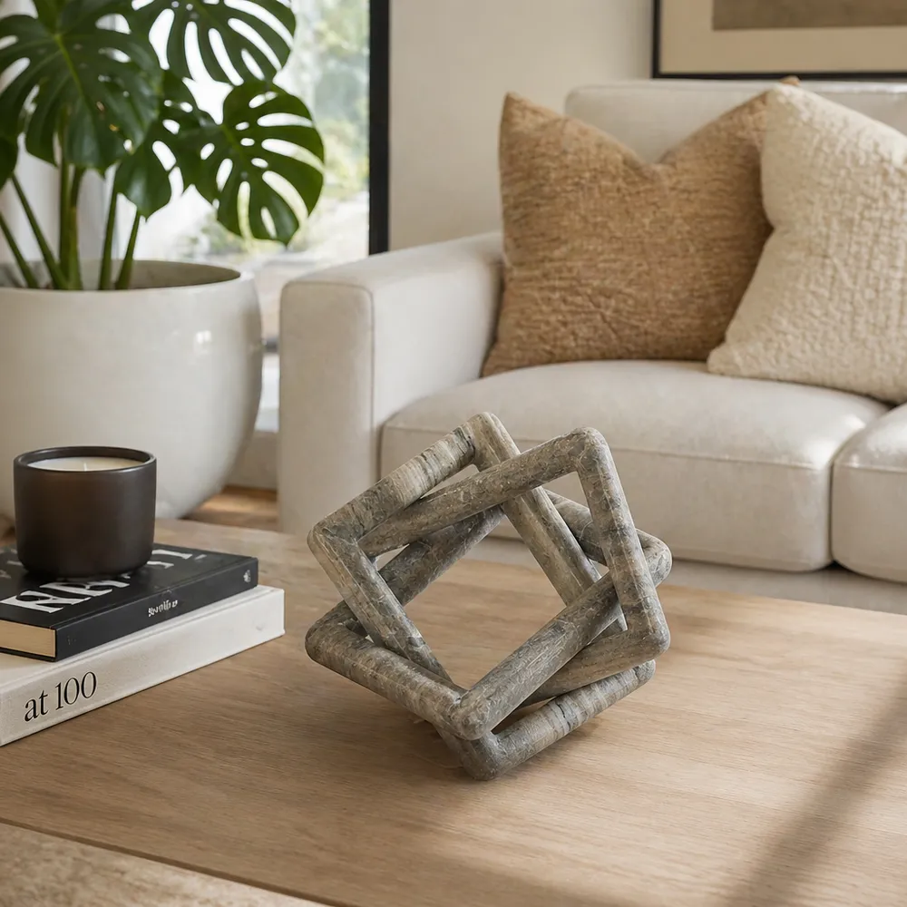 BIRCHCROSS BEIGE DECOR 9 (IN)