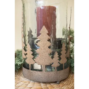Metal Christmas Trees and Deer Cylinder Wrap 3