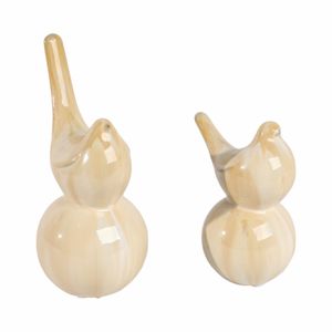 NOVAHOLM SET OF 2 TAN BIRDING 9 (IN) 3