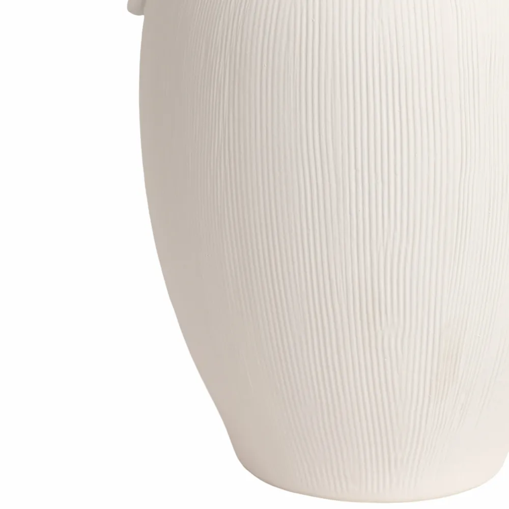 GARTONSHAW WHITE VASE 15 (IN)