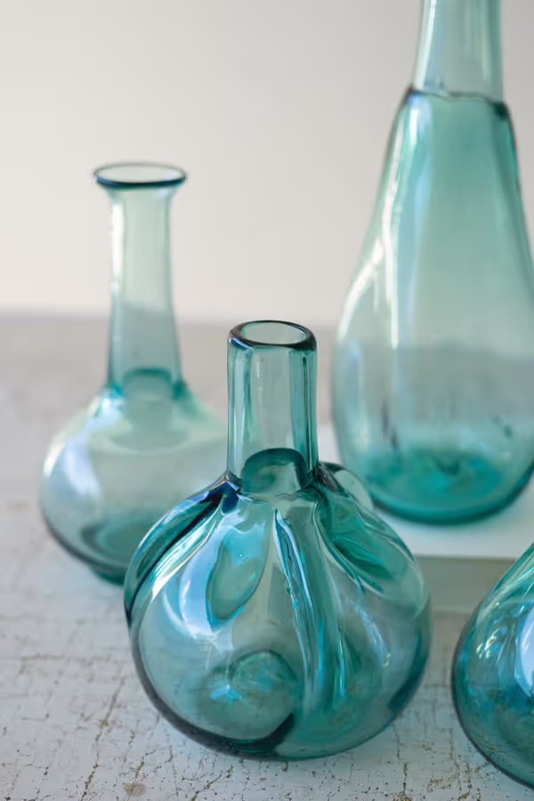 Set of 6 Bottle Bud Vases