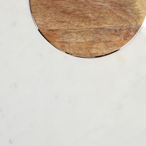 42X18" CURVED COFFEE TABLE, WHITE/NATURAL 8