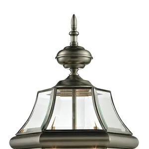 Ashford 23'' High 3-Light Outdoor Post Light - Antique Nickel 3