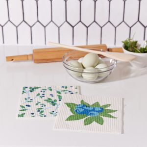 Blueberry Bunch blu Eco Sponge Cloths (Set of 2) 2