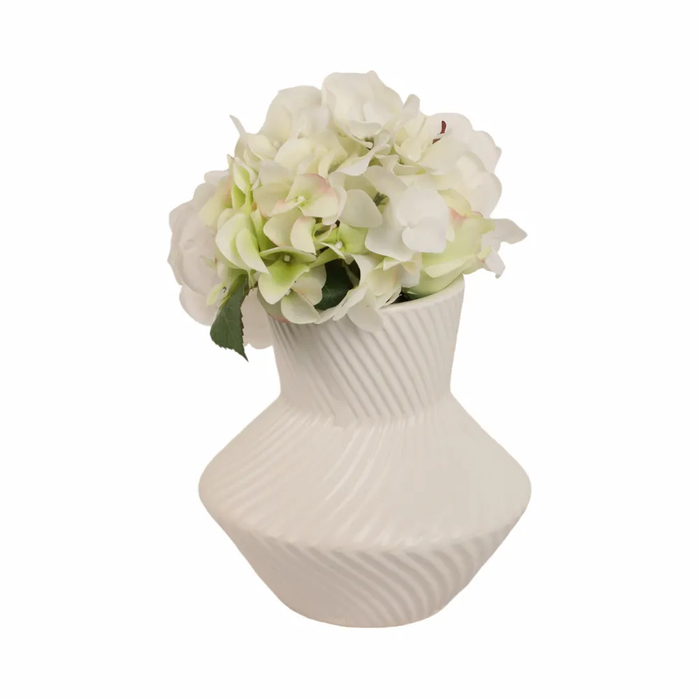 HOLCOMBFORD WHITE VASE 8 (IN)