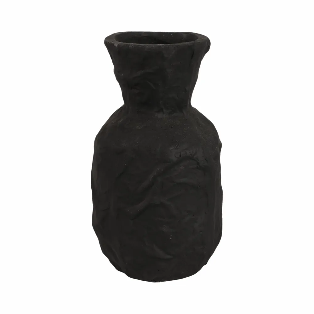 DUNLAPCLIFF BLACK VASE 14 (IN)