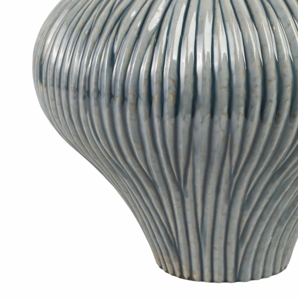 HANNAHROSE GRAY VASE 14 (IN)