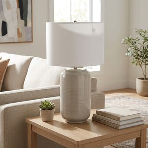 RIDLEYLEY BEIGE LAMP 26 (IN) 9
