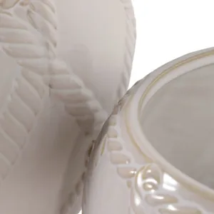 HARDWICKGATE SET OF 2 IVORY PLANTER 10 (IN) 7